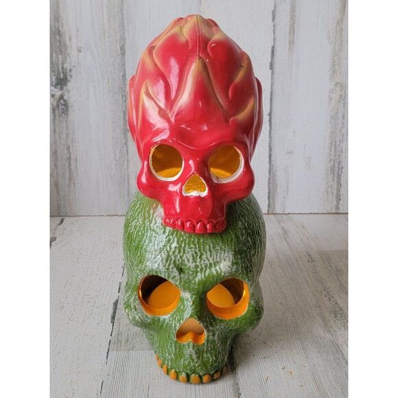 Hyde eek skull light skeleton dragonfruit cantaloupe skull light up Halloween pr - Picture 1 of 12